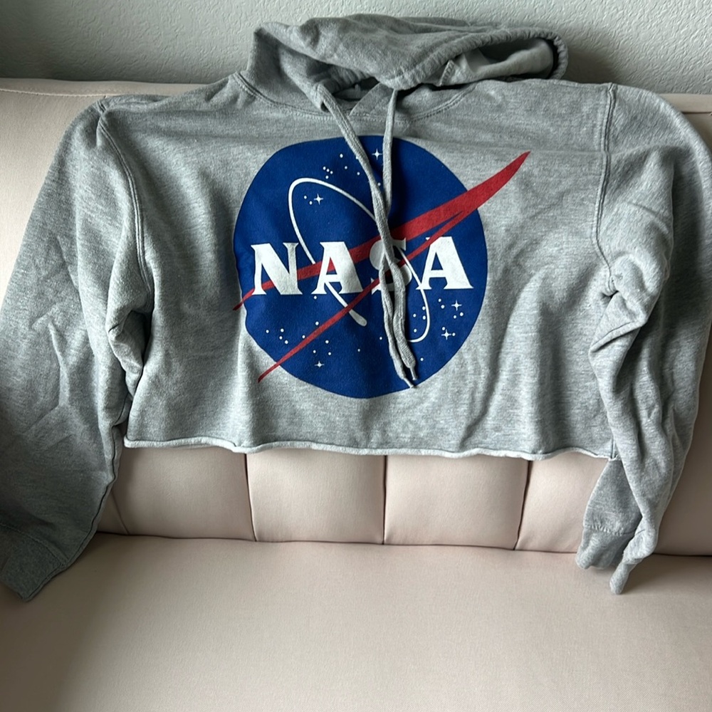 NASA Cropped Hoodie